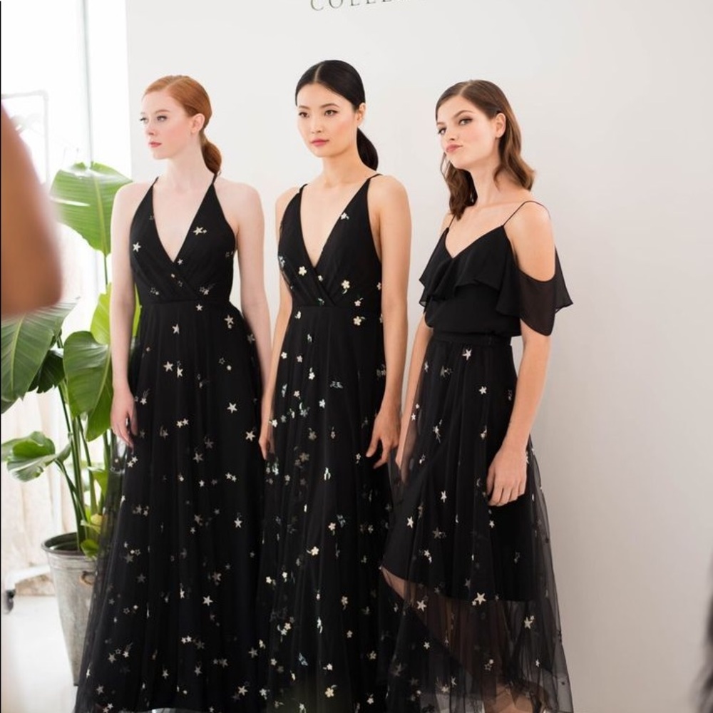 Jenny Yoo Black Tulle Gown